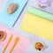 240Pcs Macaron Color Wax Paper Sheet 6 Color Easter Food Wrapping Tissue Sandwich Wrapping Paper Colorful Deli Paper Basket Liner for Spring Home Restaurant Kitchen Baking Party Supplies